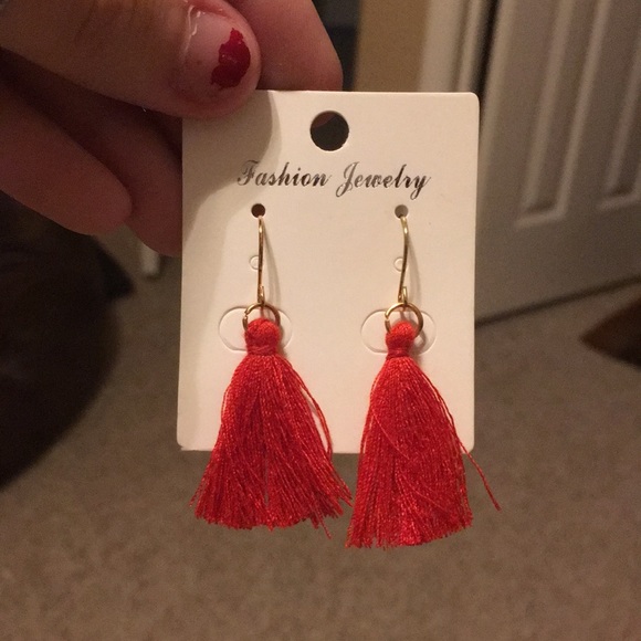 NEW 3 earring bundle! Two tassel and one hoop - Picture 2 of 8
